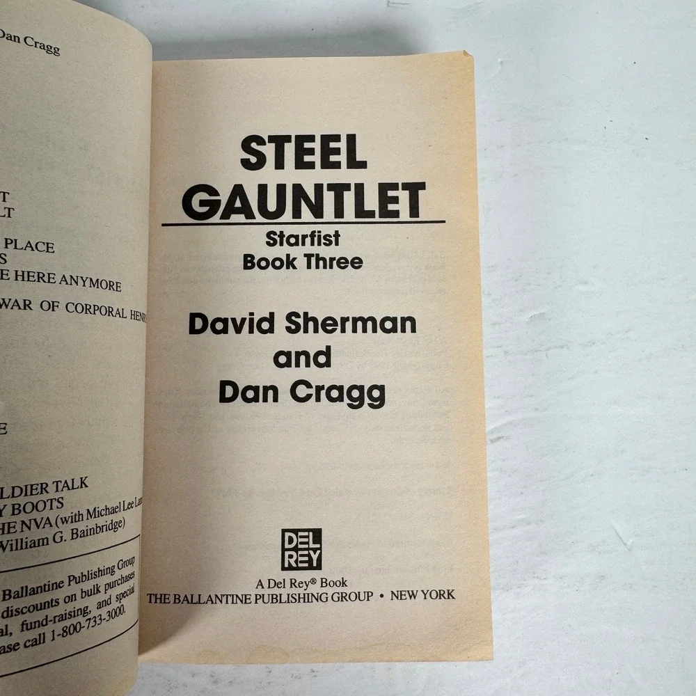 Starfist Books 2 3 6 Sherman & Cragg 1998-2001 First Edition Military Sci-Fi